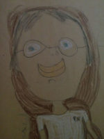A lovingly drawn photo of Cindy!